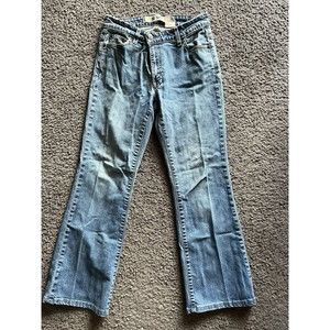 Vintage Gap Womens Blue Flared Ankle Jeans Sz 4 Ankle Stretch Pants